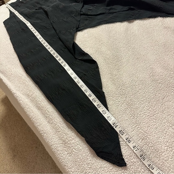 Lauren Bagliore Black Sleeveless Asymmetrical Tunic Top Gauzy Langenlook - Picture 6 of 11